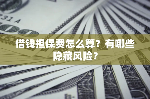 武汉借钱担保费怎么算？有哪些隐藏风险？