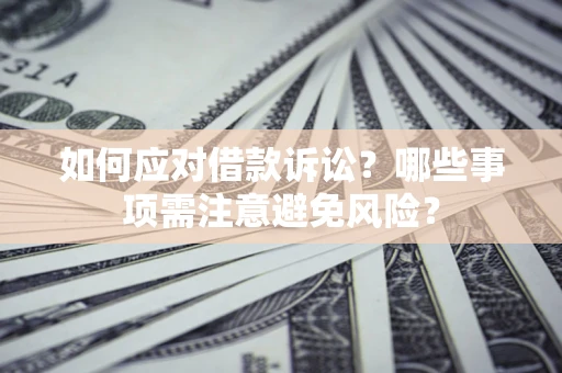 武汉如何应对借款诉讼？哪些事项需注意避免风险？