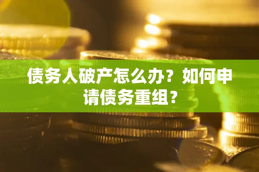 武汉债务人破产怎么办？如何申请债务重组？