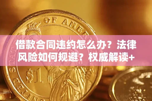 武汉借款合同违约怎么办？法律风险如何规避？权威解读+实用指南