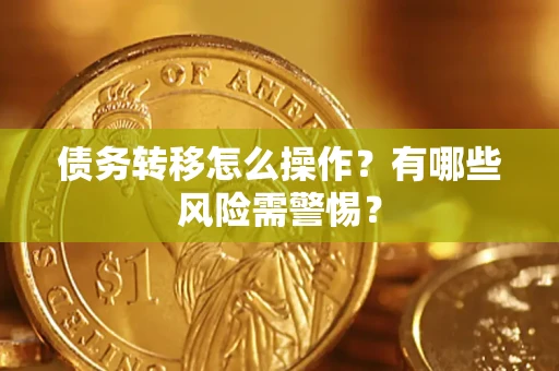 武汉债务转移怎么操作？有哪些风险需警惕？