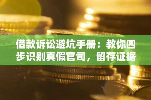 武汉借款诉讼避坑手册：教你四步识别真假官司，留存证据不踩雷