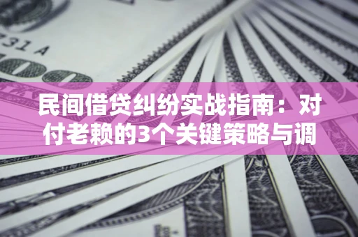 武汉民间借贷纠纷实战指南：对付老赖的3个关键策略与调解盲区解析