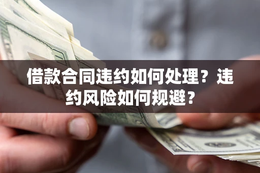 武汉借款合同违约如何处理？违约风险如何规避？