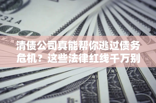 武汉清债公司真能帮你逃过债务危机？这些法律红线千万别踩