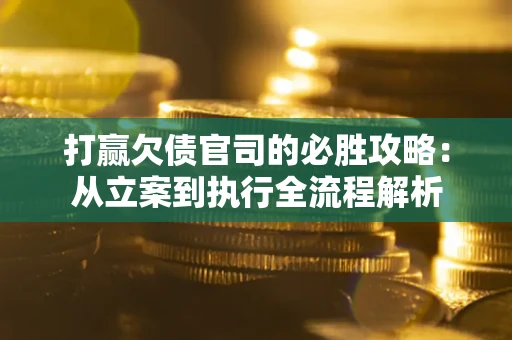 武汉打赢欠债官司的必胜攻略：从立案到执行全流程解析