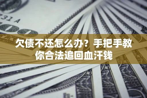 武汉欠债不还怎么办?手把手教你合法追回血汗钱 武汉欠债不还怎么办?手把手教你合法追回血汗钱