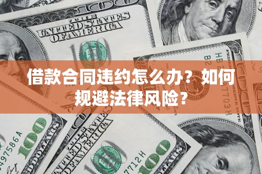 武汉借款合同违约怎么办？如何规避法律风险？