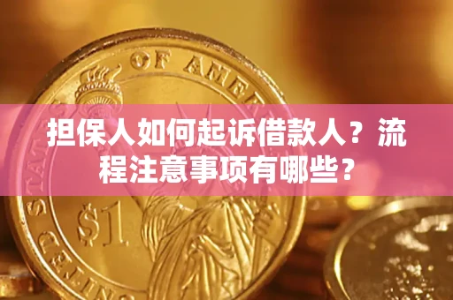 武汉担保人如何起诉借款人？流程注意事项有哪些？